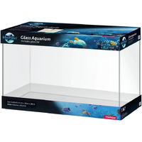Blue Planet Glass Aquarium Fish Tank 65L with Lid 2ft